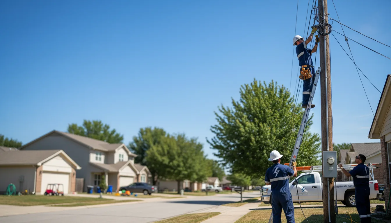 Residential electrician providing installation services in Sweet Home, TX
